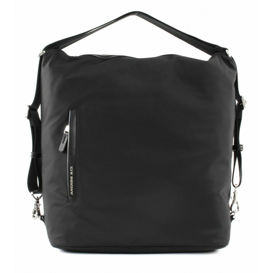 Borsa a Spalla Nera Donna Mandarina...