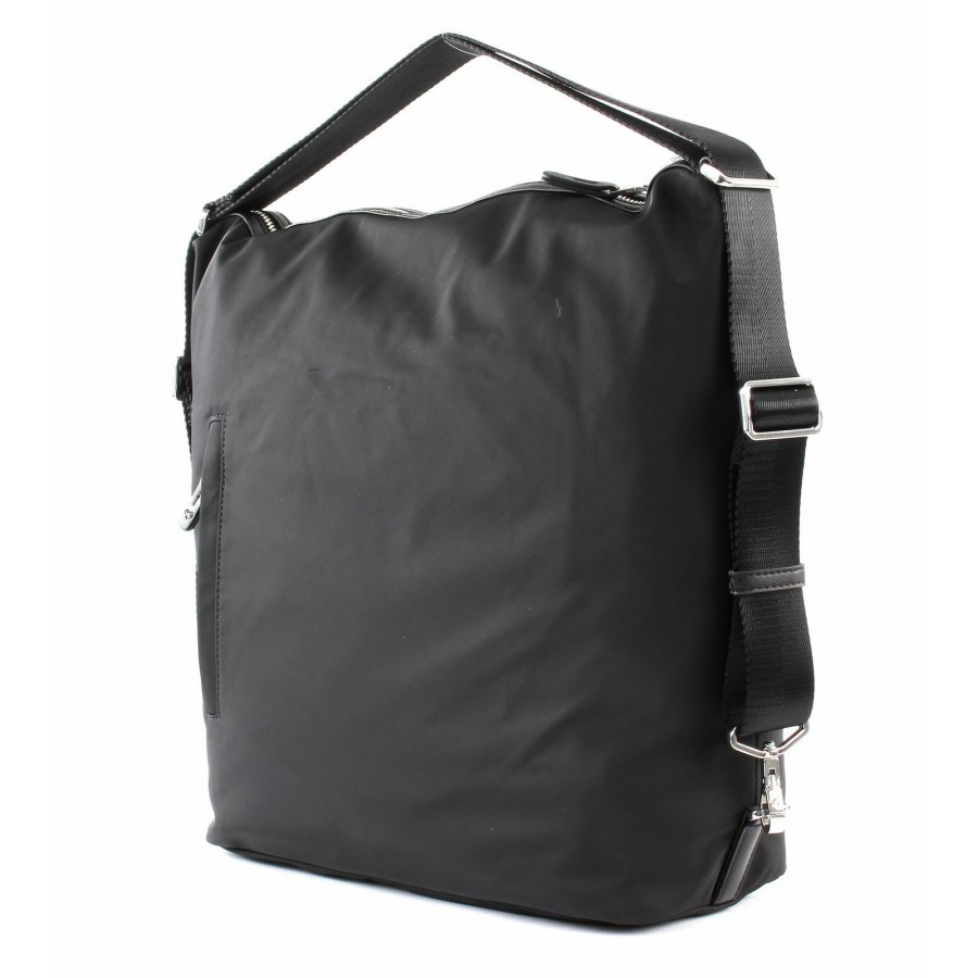 Borsa a Spalla Nera Donna Mandarina...