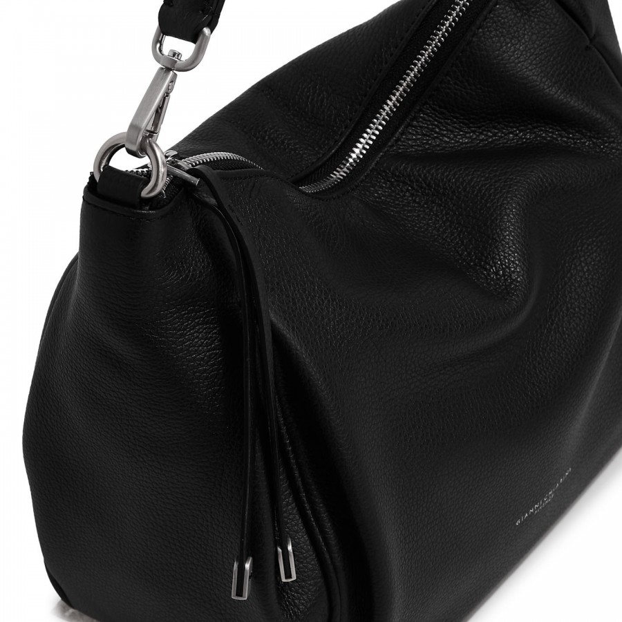 Borsa A Spalla Pelle Nero Gianni...