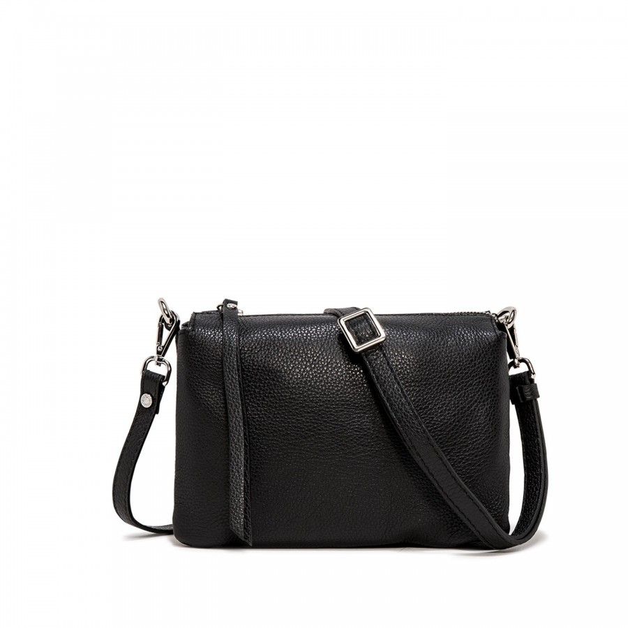 Borsa A Spalla Pelle Nero Gianni...