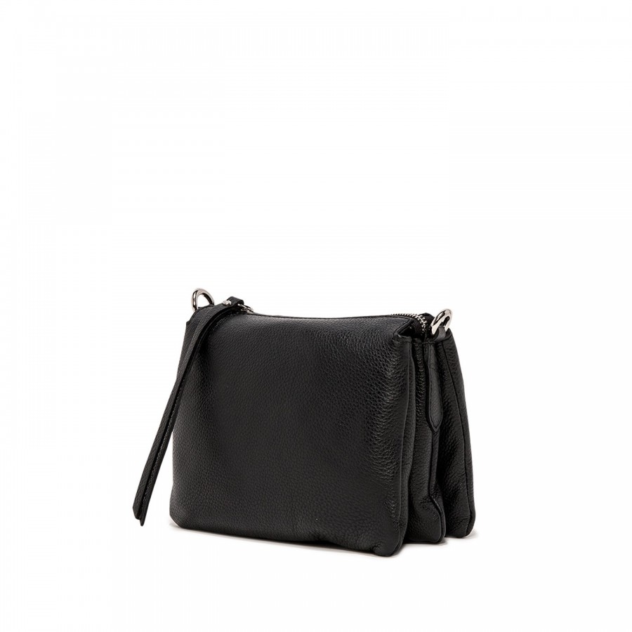 Borsa A Spalla Pelle Nero Gianni...