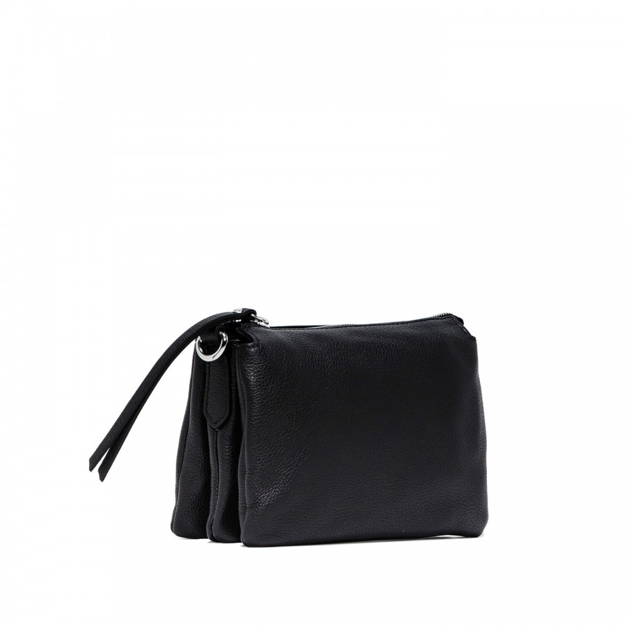 Borsa A Spalla Pelle Nero Gianni...