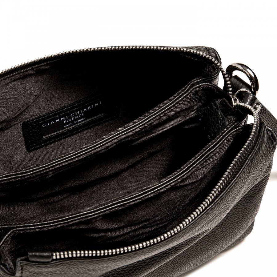 Borsa A Spalla Pelle Nero Gianni...