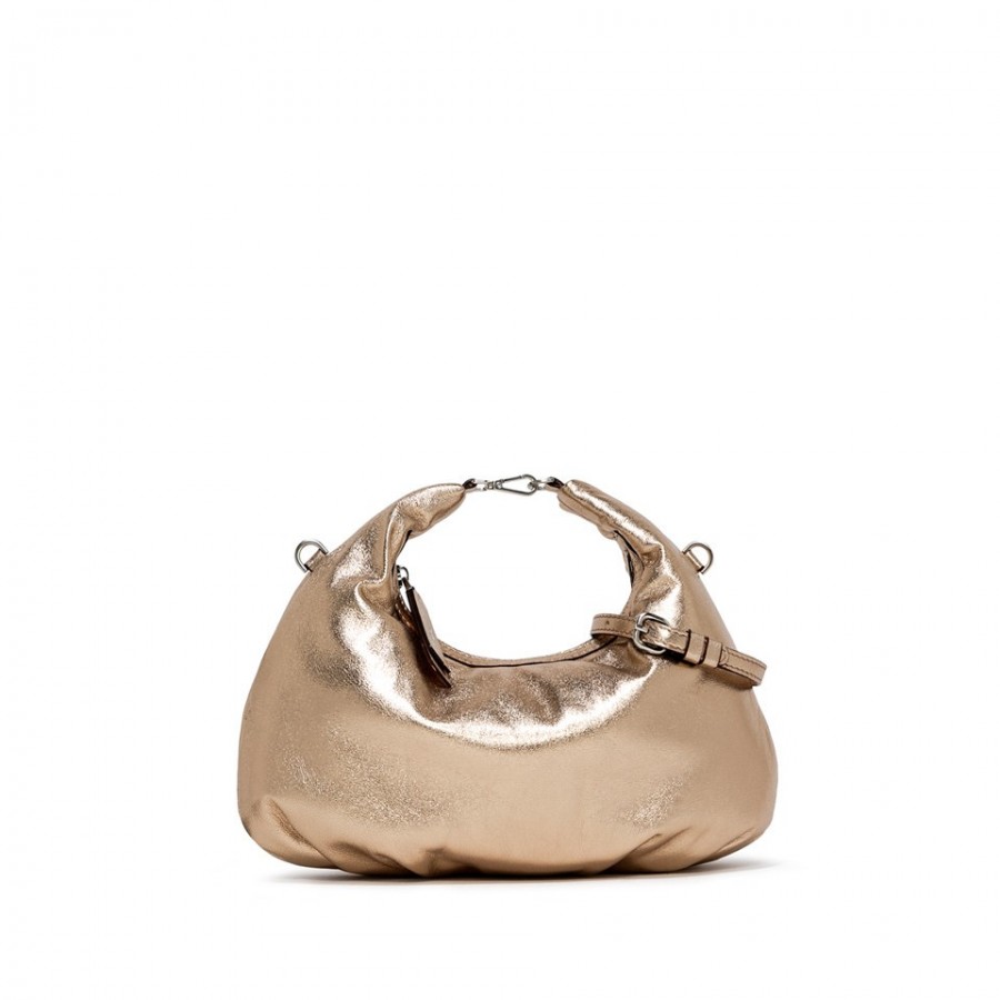 Borsa A Spalla Pelle Champagne Gianni...