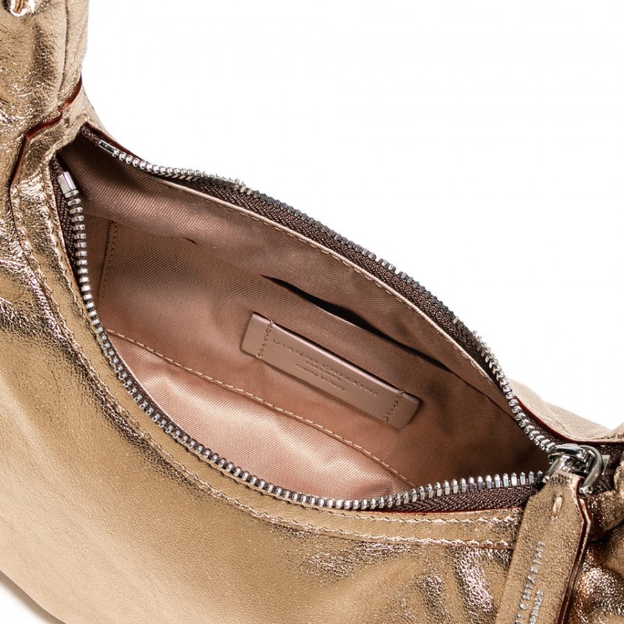 Borsa A Spalla Pelle Champagne Gianni...