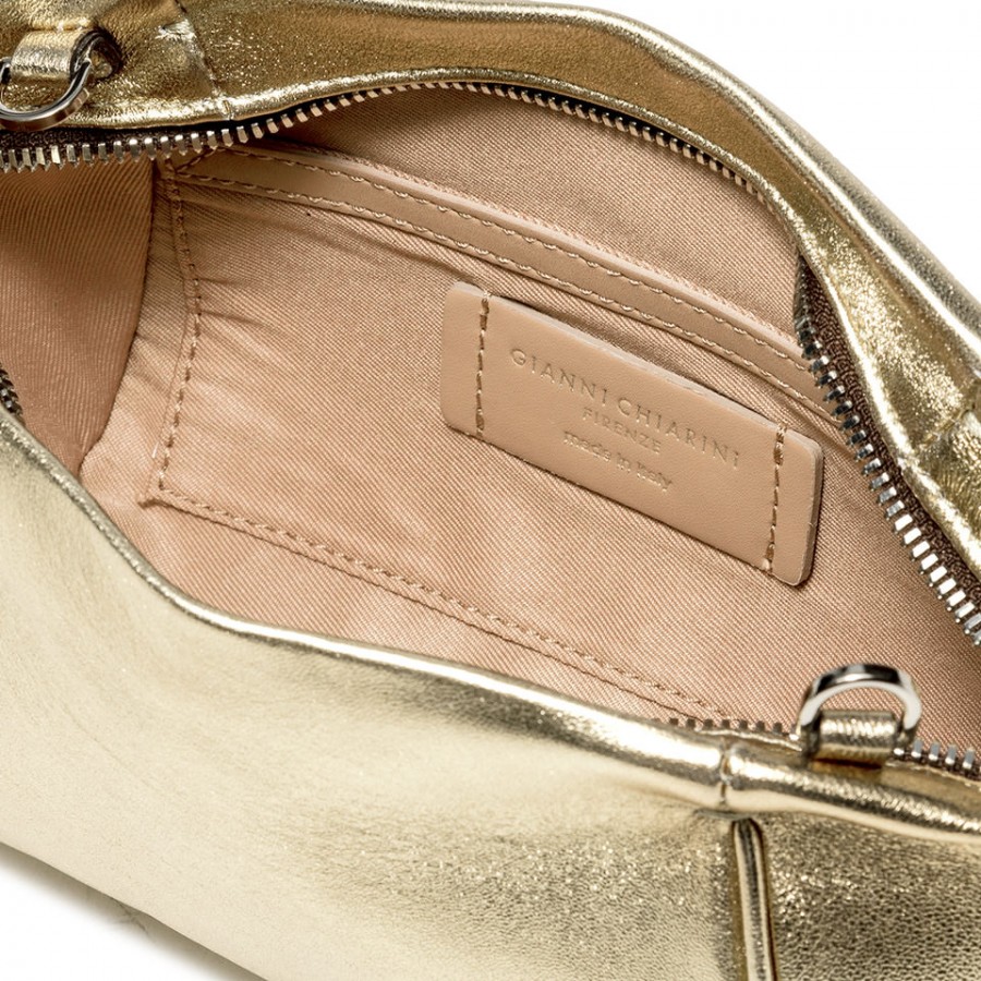 Pochette a Mano in Pelle Laminata con...