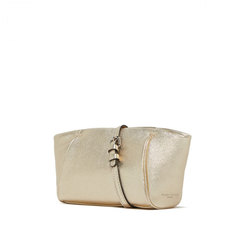 Pochette a Mano in Pelle Laminata con...