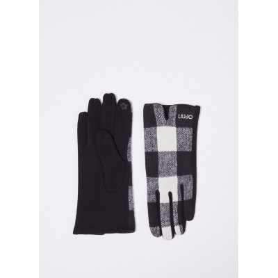 Guanti Donna Check Jacquard...