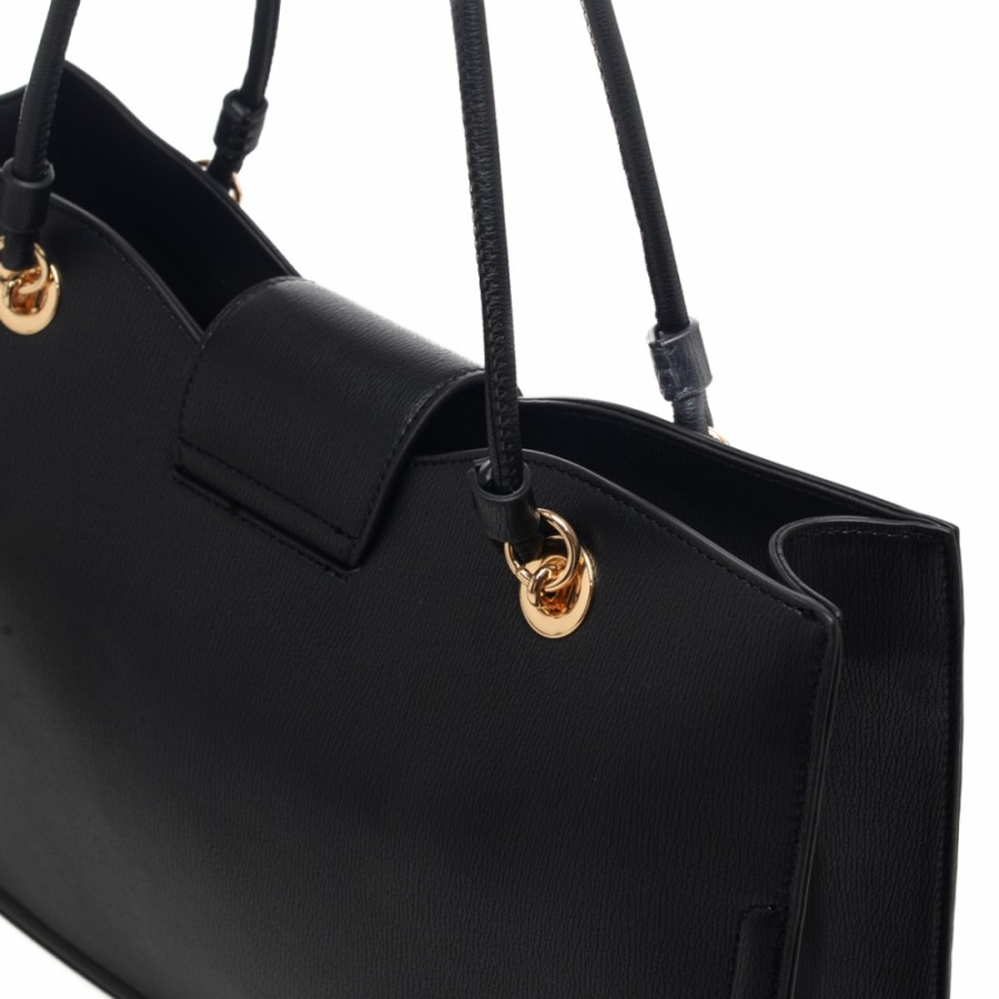 Shopping Bag a Spalla con Fibbia a...