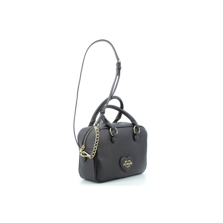 Borsa a Mano Effetto Saffiano con...