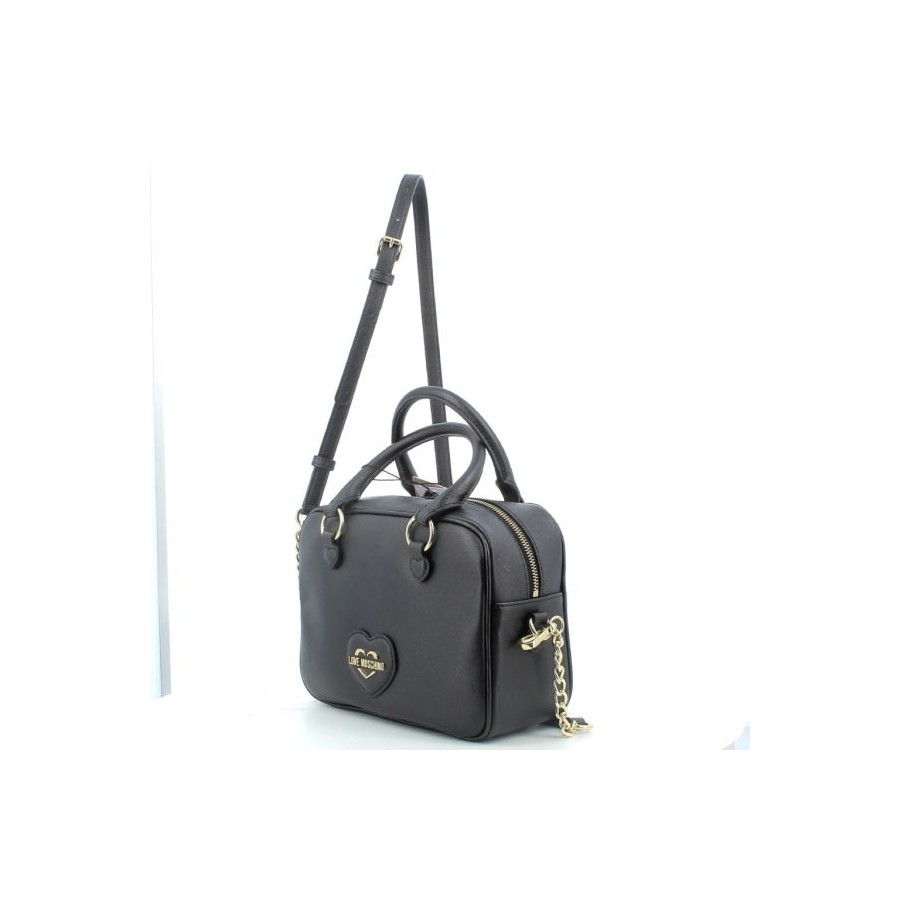 Borsa a Mano Effetto Saffiano con...
