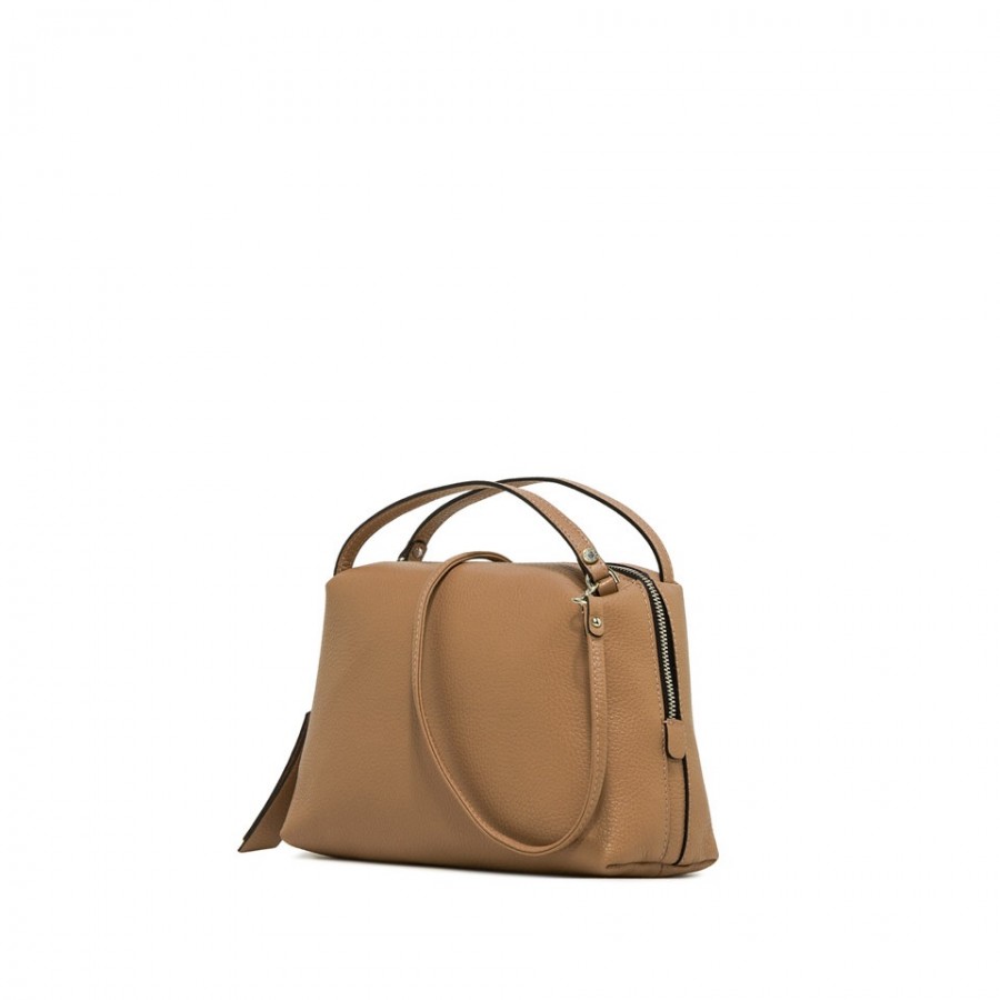 Borsa a Mano in Pelle con Doppio...