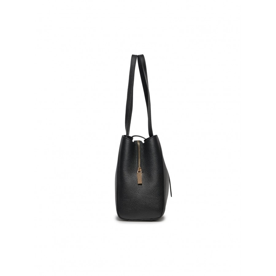 Shopping Bag a Spalla in Pelle con...