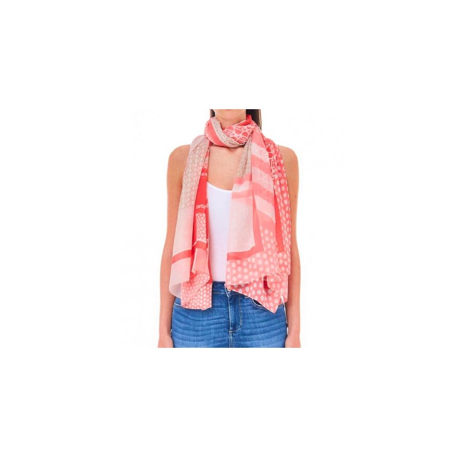 Foulard Stampa Geometrica e Logo...