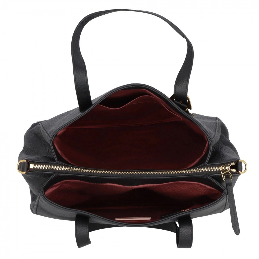 Shopping Bag a Mano in Pelle a Tre...