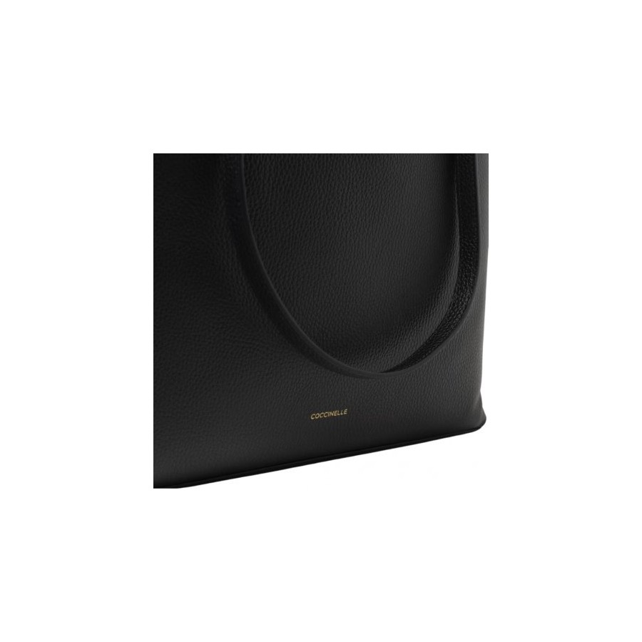Shopping Bag a Spalla in Pelle con...