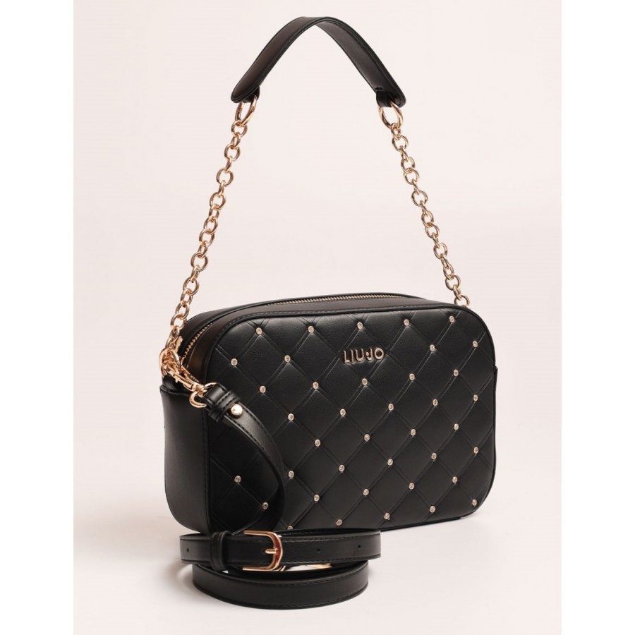 Borsetta a Spalla Effetto Trapuntato...