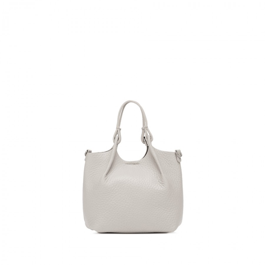 Shopping Bag in Pelle con Doppio...