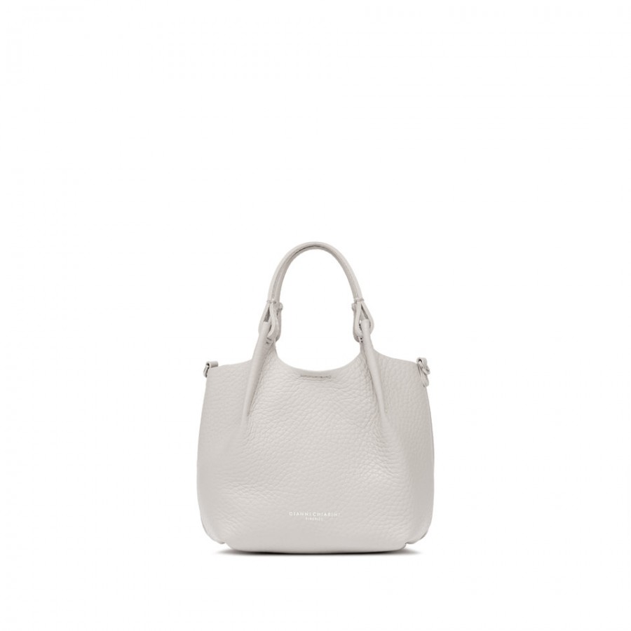 Shopping Bag in Pelle con Doppio...