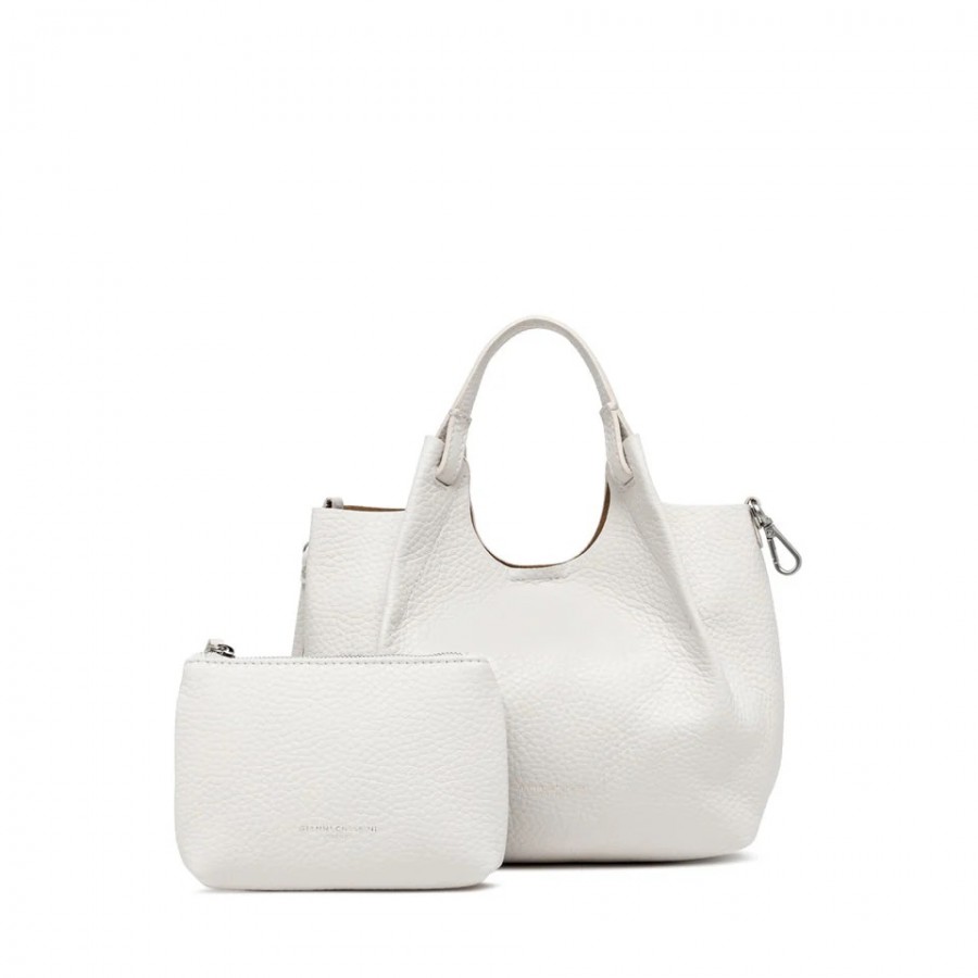 Shopping Bag in Pelle con Doppio...