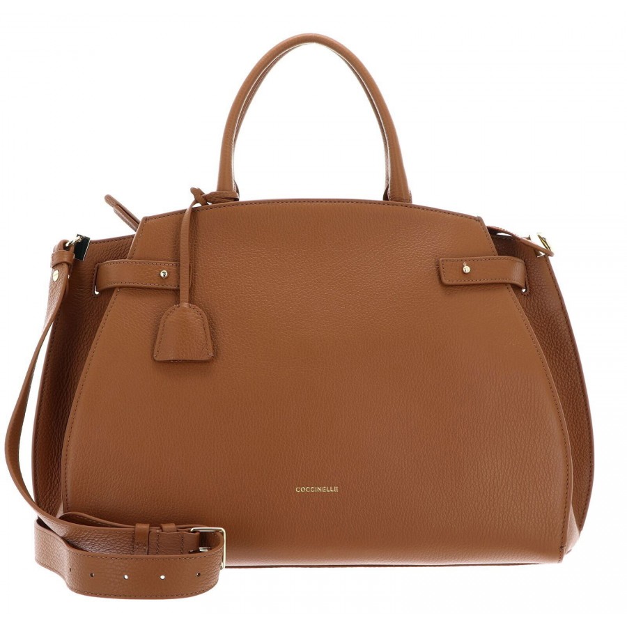 Shopping Bag a Mano in Pelle con...
