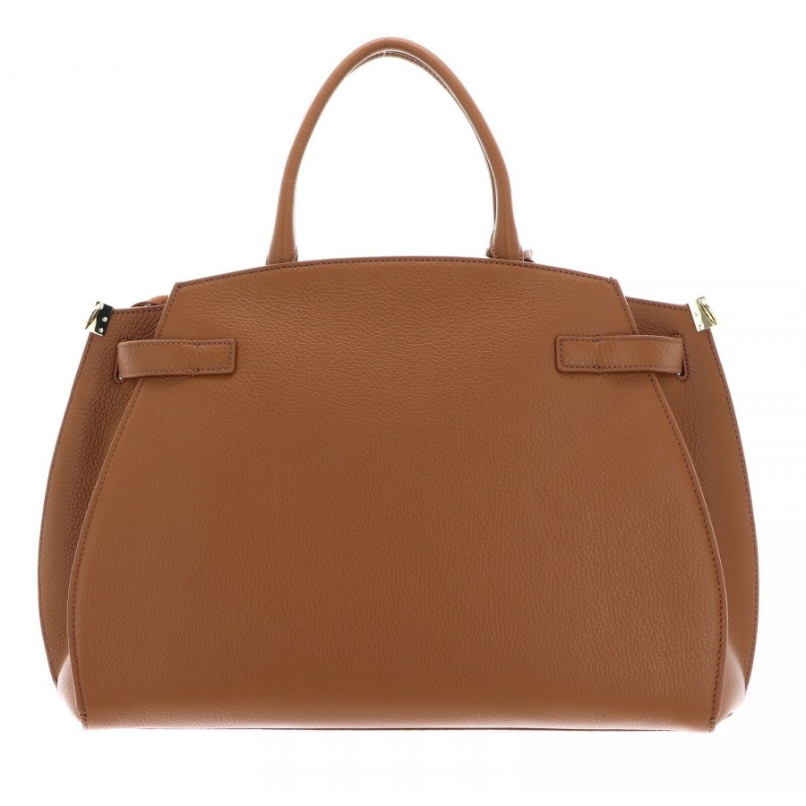 Shopping Bag a Mano in Pelle con...