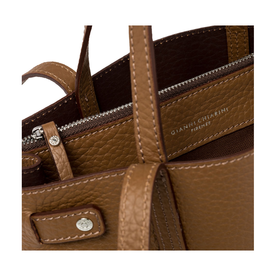 Shopping bag in Pelle con Doppio...