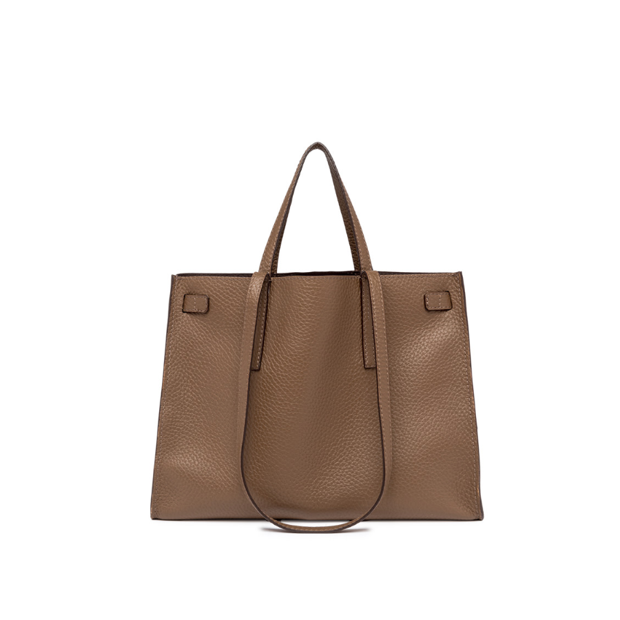 Shopping bag in Pelle con Doppio...