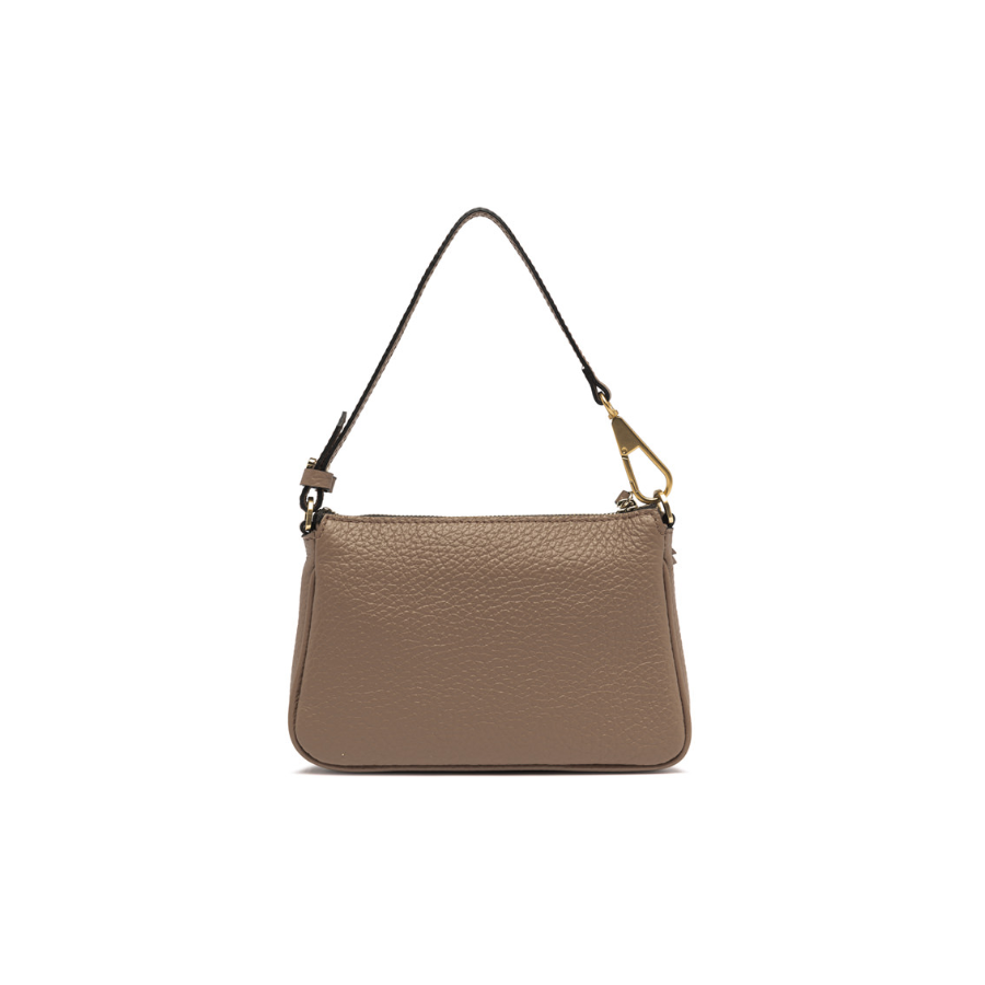 Borsa A Mano in Pelle Martellata con...