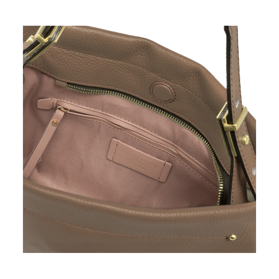 Borsa a Spalla in Pelle con Manico...