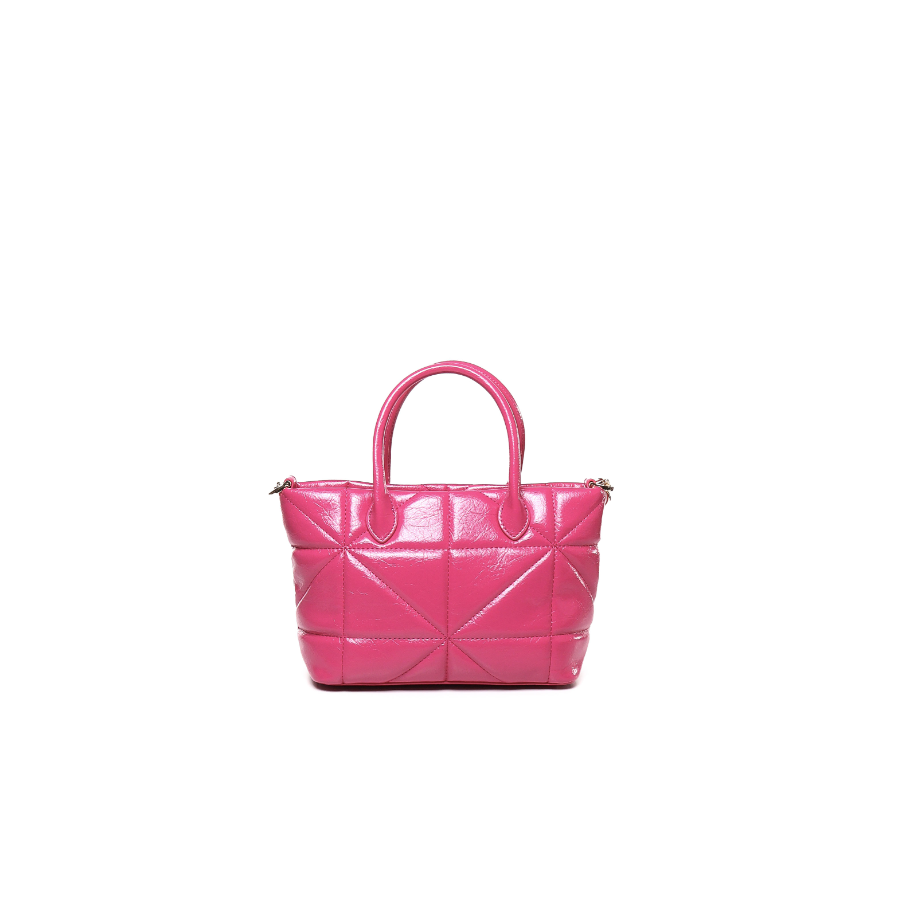 Borsa a Mano Geometric Quilted...