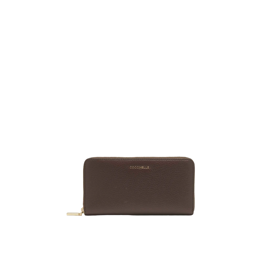 Portafoglio Zip Around Metallic Soft...