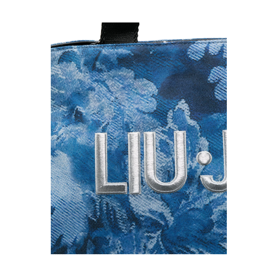 Borsa Shopping Denim Flowers - Liu Jo...