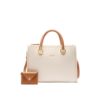 Borsa a Mano Satchel Cream...