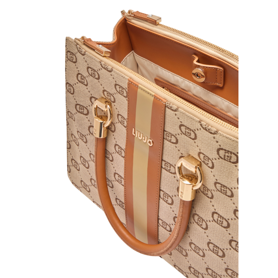 Borsa a Mano Satchel Natural - Liu Jo...