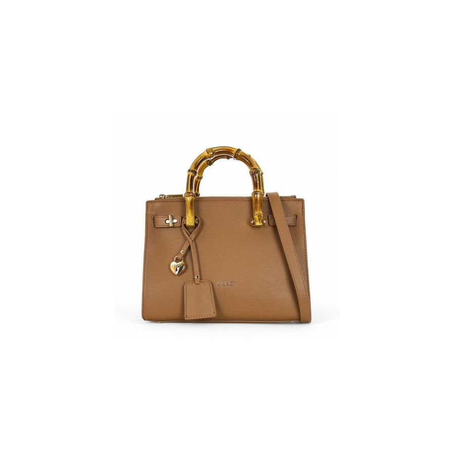 Borsa Shopper Satchel Marrone - Liu...