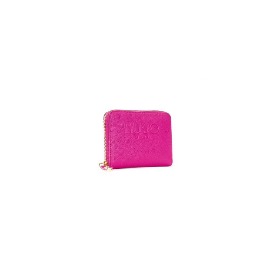 Portafoglio Zip Around Dark Pink -...