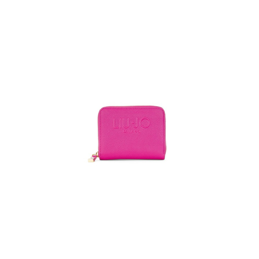 Portafoglio Zip Around Dark Pink -...