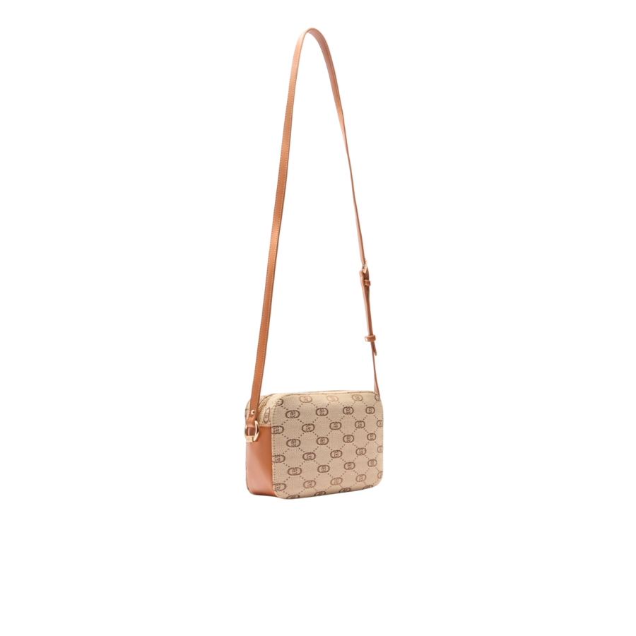 Borsa a Tracolla Jacquard Natural -...