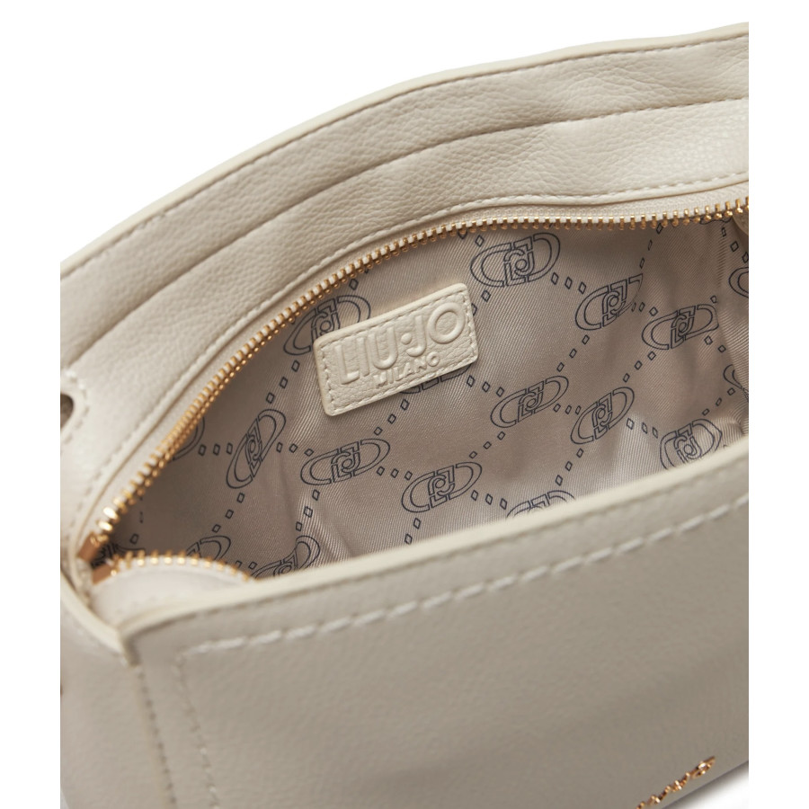 Borsa a Tracolla con Pochette Cream -...