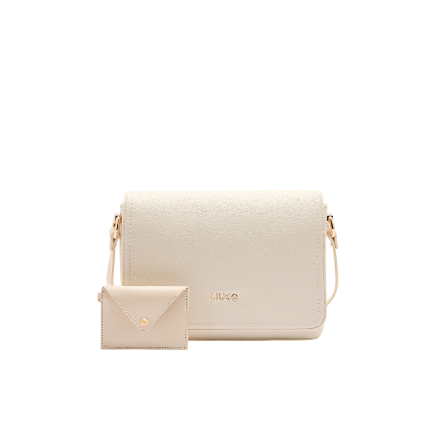 Borsa a Tracolla con Pochette Cream -...