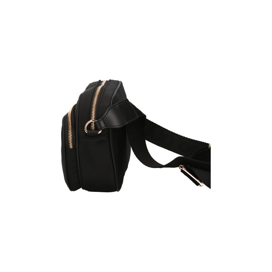 Borsa a Tracolla in Nylon Nero - Liu...