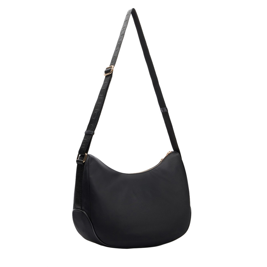 Borsa a Spalla Achala in Nylon Nero -...