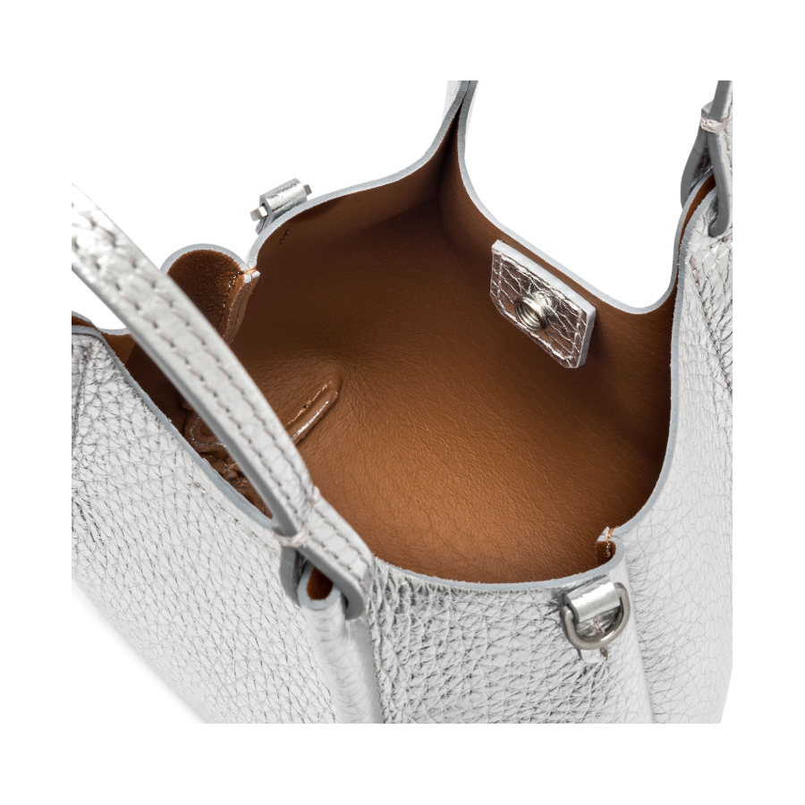 Borsa a Mano Dua Silver Caramello -...