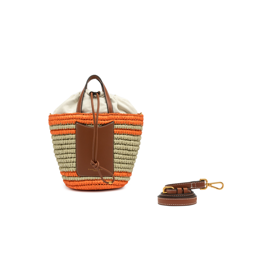 Borsa a Secchiello Mae Caramello -...