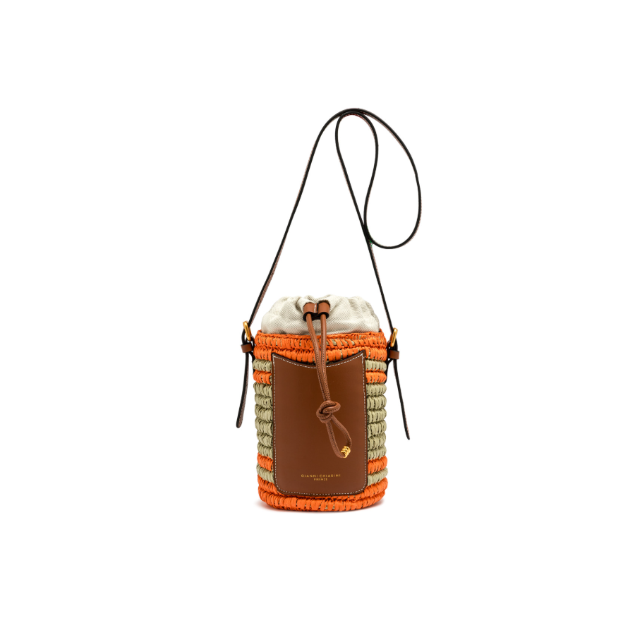Borsa a Secchiello Mae Caramello -...