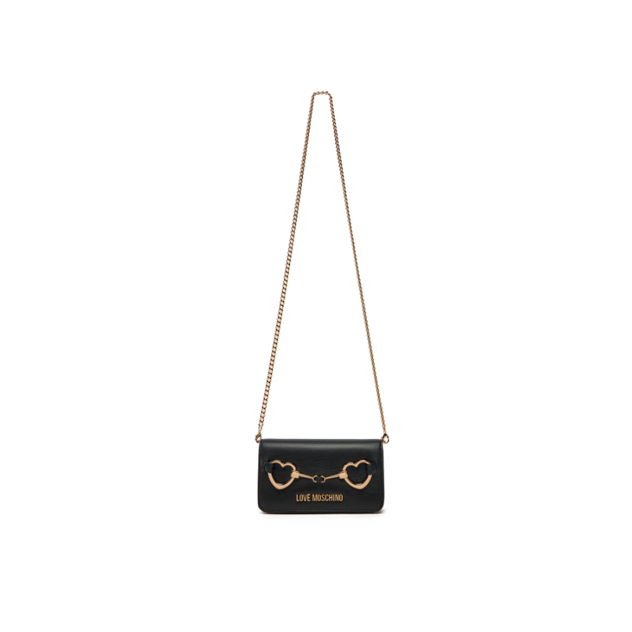 Borsa a Tracolla Heart Bit Nero -...