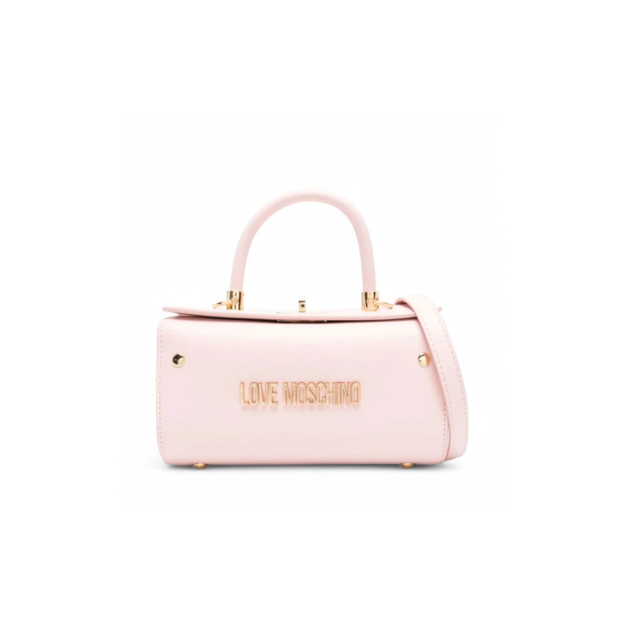 Borsa a Mano Lettering Mini Cipria -...