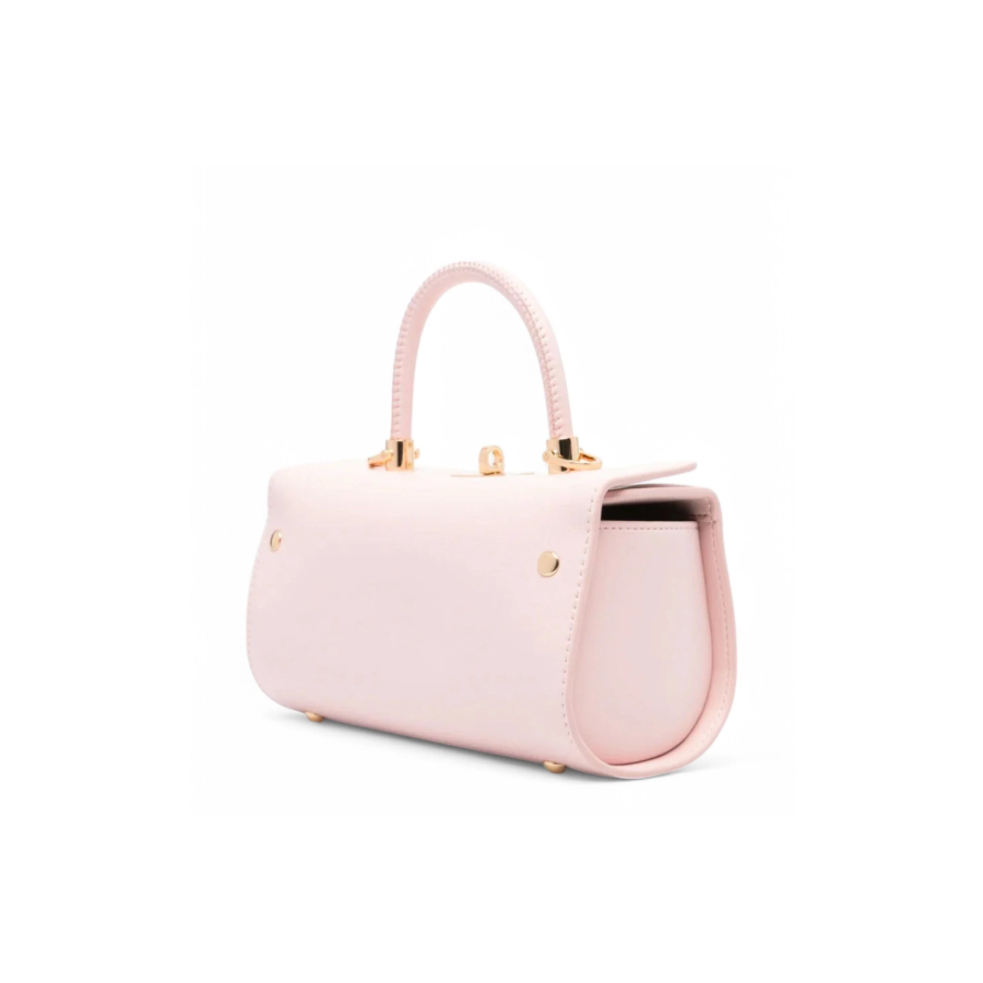 Borsa a Mano Lettering Mini Cipria -...