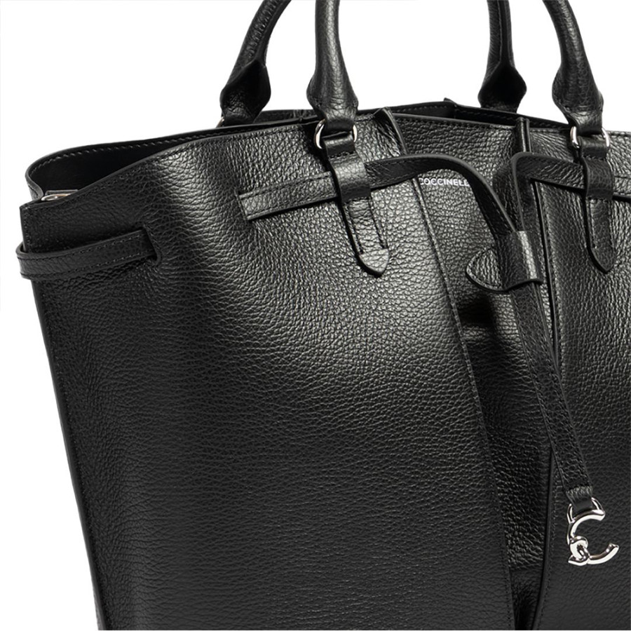 Borsa a Mano Flores Noir - COCCINELLE...